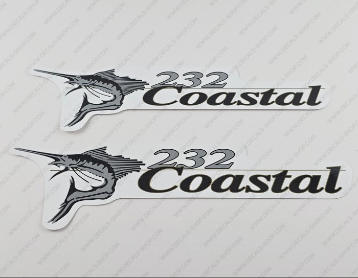 Wellcraft 232 Coastal Boat Decal Set of 2 x 16.25"